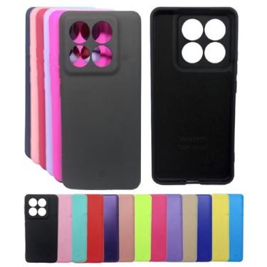 Imagem de Capa Aveludada Proteção Capinha Para Xiaomi 14T Silicone - Mustangshop