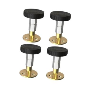 Imagem de Fenteer 4 pçs cabeceira rolhas cabeceira rolhas fixador cama rolhas de ruído cama quadro titular parede para sofás cabeceiras, Altura 67 a 87 Mm