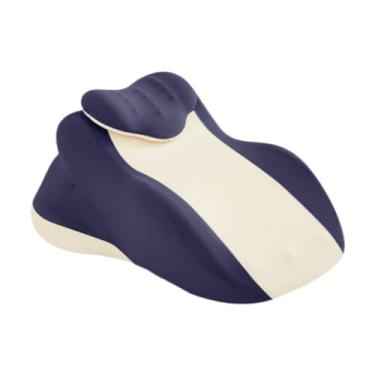 Imagem de Ioensy Travesseiro de cunha com almofada de apoio para o pescoço ergonômico para leitura, travesseiro para dormir deitado na cama para escritório, lombar,