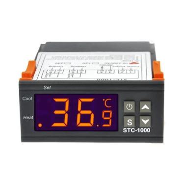 Imagem de Controlador De Temperatura Digital 220v, Termostato 12v 24v Led, Relé 