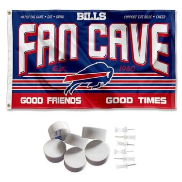 Imagem de Buffalo Bills Fan Cave Banner e Tapeçaria Adesivos de Parede