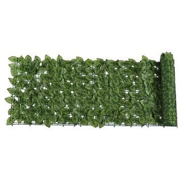 Imagem de A simulação de hedge de folhas falsas impedem as folhas que caem na tela de cerca artificial decorativa para o pátio da varanda (0,5 * 3m)