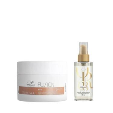 Imagem de Wella Fusion Mascara Capilar 150ml + Óleo Light 100ml - Wella profissi