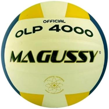 Imagem de Bola Vôlei Magussy Old 4000 - Branco/Azul