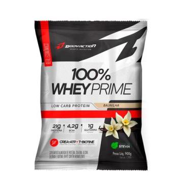 Imagem de 100% Whey Prime 900g Refil Bodyaction, Baunilha