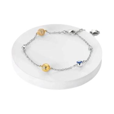 Imagem de Pulseira De Corrente De Osso De Cobra Em Prata Esterlina 925 Com Charm