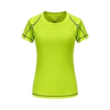 Imagem de Camiseta Esportiva Feminina De Secagem Rápida Com Gola Redonda, Respir