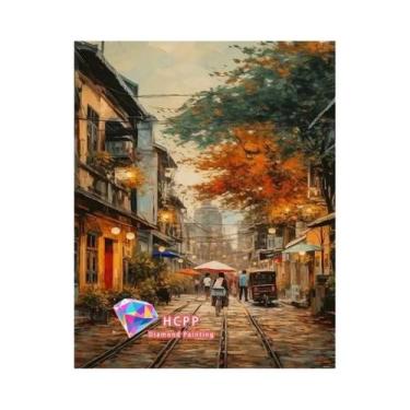 Imagem de Kit De Pintura Em Diamante 5D De Árvore De Coco Na Praia, DIY Mosaico 