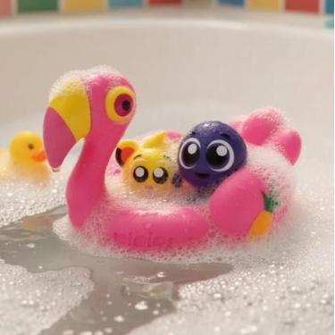 Imagem de Kit Bonecos Bolofofos Pow Rick e Flamingo Diversão no Banho