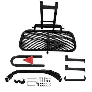 Imagem de maXpeedingrods Suporte universal dobrável para carrinho de mão, suporte atualizado para bolsa de banco traseiro para carro de clube, E-Z-GO, Yamaha, melhor fixação, economia de espaço, sem necessidade