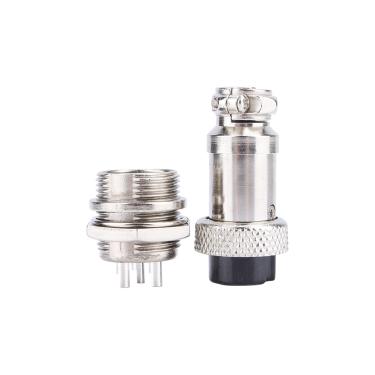 Imagem de YOUTHINK GX16 3Pins Tipo Parafuso Plugue de Aviação Elétrica Tomada Conector Novo para Sistemas de Aquisição de Dados Equipamento Mecânico de Medição de Automação de Inclinômetro