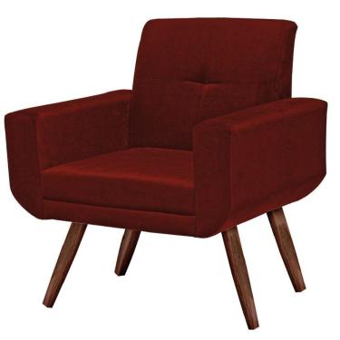 Imagem de Poltrona Decorativa Anitta Sala E Escritório Pés Madeira