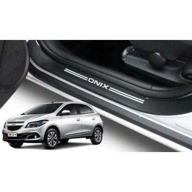 Imagem de Kit Soleiras Super Protetoras Onix 2012 A 2018 NP348 - Resitank, Branc