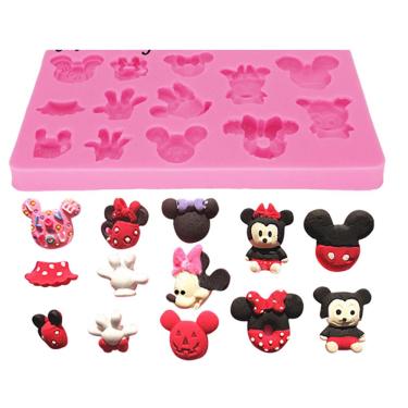 Imagem de Molde De Silicone Minnie E Mickey