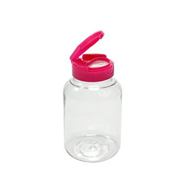 Imagem de Pote Para Cápsulas Pet 150ml C/Tampa Flip Top (20 Unidades) (Cristal c/tampa Pink)