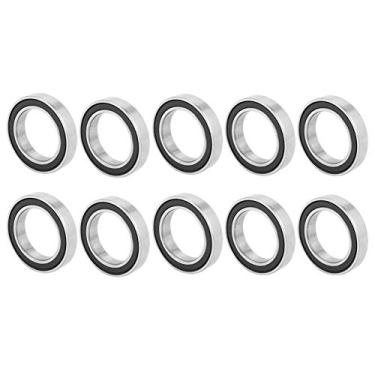 Imagem de Rolamentos rígidos de esferas selados - 10 peças de borracha 6803-2RS - Tamanho 17x26x5mm (IDxODxT) - Para todas as aplicações - Produto Kaufpart de qualidade.