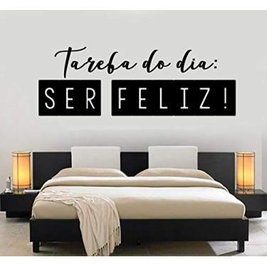 Imagem de Adesivo de parede frase Ser Feliz tamanho 40cmx70cm
