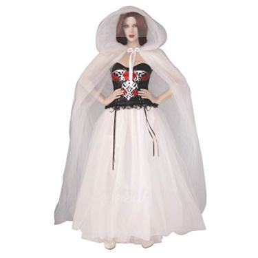 Imagem de Saia feminina de tule branca Ethereal, Branco, One Size
