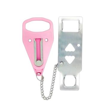 Imagem de Fechadura de porta portátil, trava extra para privacidade e segurança adicionais no apartamento, protege a segurança da família e evita a entrada não autorizada em viagens, casa, quarto, hotel,