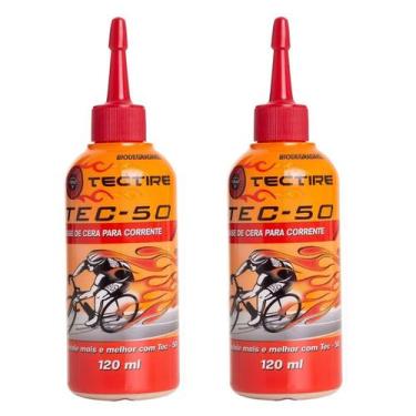 Imagem de 2x Óleo lubrificante corrente bike cera Tectire 120 ml, Único, Branco