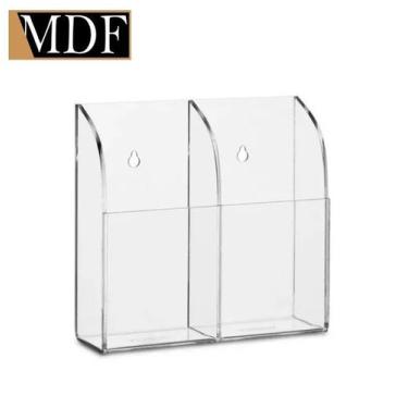 Imagem de Porta Controle em Acrilico Parede ou Mesa com 2 Divisória 15x4x14 Colo