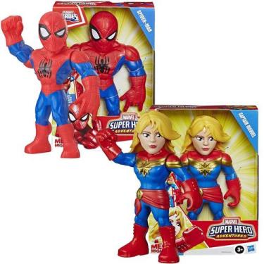 Imagem de Kit 2 Boneco Avengers Marvel Playskool Mega Mighties Hasbro
