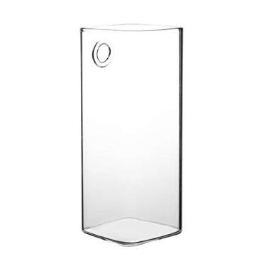 Imagem de Hängende Glasvase, Wandpflanzgefäße, Terrarium, abgeflachte Kugelpflanzenhalterung, klare Blumenvase für die Vermehrung von Hydrokulturen (Long tube shape)