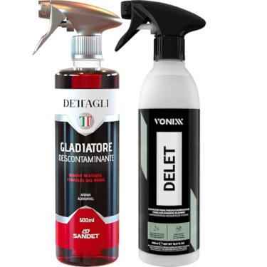 Imagem de Produto para limpeza de pneus e descontaminação de rodas Delet 500ml Vonixx Gladiatore 500ml Dettagli Sandet