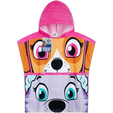 Imagem de Get Trend Toalhas de praia com capuz para crianças 100% algodão toalhas para banho banho toalha de banho poncho essenciais de viagem (Patrulha Canina Rosa, 2-6 anos)