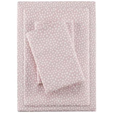 Imagem de True North by Sleep Philosophy Lençol de flanela aconchegante 100% algodão - estampa de animais estrelas, fofo, ultramacio, para clima frio, Queen, 4 peças