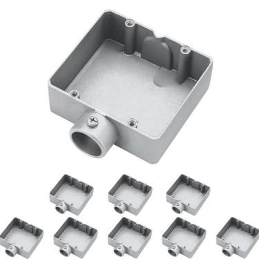 Imagem de 9 Condulete Duplo Tipo E S/rosca Medida 3/4 Em Alumínio Sieg