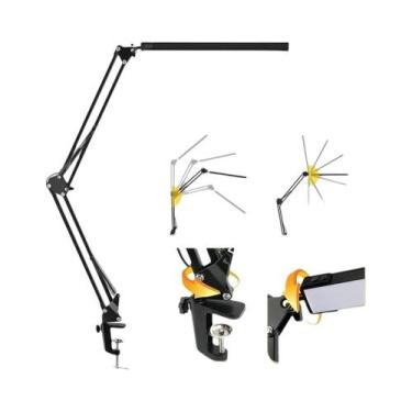 Imagem de Lâmpada De Mesa LED Regulável De 10W Com Braço Oscilante Luz Para Cuid