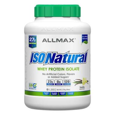 Imagem de Proteína em pó ALLMAX Nutrition ISONATURAL Whey 2,27 kg de baunilha