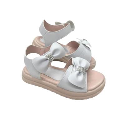 Imagem de Sandália Infantil Feminina com 2 Laços – Conforto, Estilo e Segurança para Meninas (Cinza, BR, Criança de 4 a 8 anos, Numérico, M, 34)