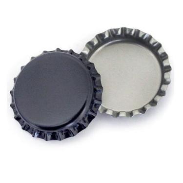 Imagem de Tampas para garrafa 26mm Pry off - Pack c/ 100 - Renda, Preto