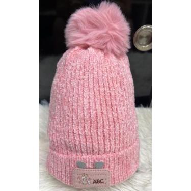 Imagem de Touca Gorro Infantil de Frio inverno Forrada Pompom menino menina(6mes