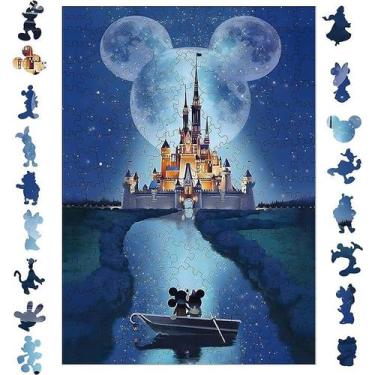 Imagem de Quebra-cabeça de madeira genérico de 200 peças em forma de animal irre