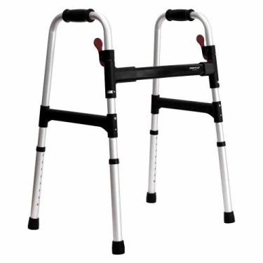 Imagem de Andador Para Idoso Adulto Dobrável Mercur 130kg + Sacola De Transporte