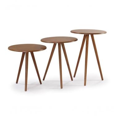 Imagem de Conjunto De Mesa Tripé -M5Ct Garapa - Verniz