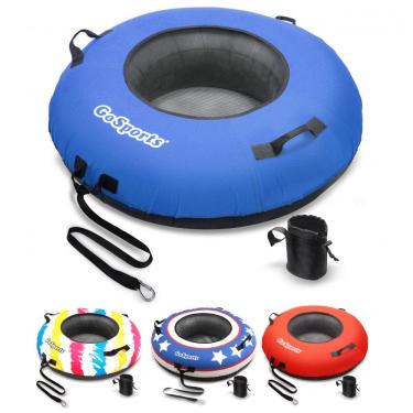 Imagem de Boia Rebocável para 1 Pessoa Resistente com Capa de Lona Premium, GoSports, Azul