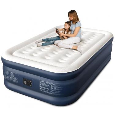 Imagem de Colchão Inflável CHERIMOR Full 46 Centímetros - Autoinflável com Bomba Integrada, Espesso e Confortável para Camping e Casa de Hóspedes -