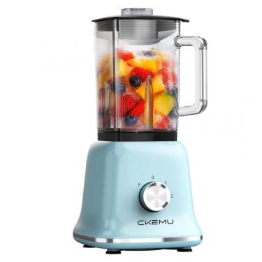 Imagem de Liquidificador Profissional CKemu Azul 1,7L 750W 3 Velocidades Jarro de Vidro Lâminas Inox 110V