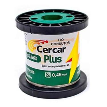 Imagem de Arame Aço Inox Cerca Elétrica 0,45mm Rolo 400g Igecast Alta Resistênci