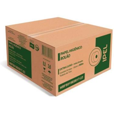 Imagem de Papel hig. rolao indaial (10cmx300m) c/8 un.(ipel)