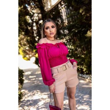 Imagem de Short Neoprene  - JFA MODAS, Rosa, G