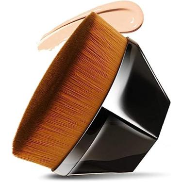 Imagem de Pincel Mágico Hexagonal Base Maquiagem Kabuki Brush Tiktok - PRETO - R78