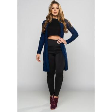 Imagem de Cardigan Canelado Feminino Kimono Blusa de Frio Mvb Modas-Feminino