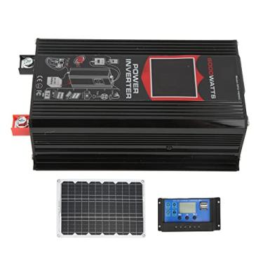 Imagem de DOACT Sistema de inversor solar, controlador de carga solar, voltagem 30A, identificação automática, proteção segura, visor LCD de alta eficiência com inversor de 500 W para casa (12 V a 110 V)