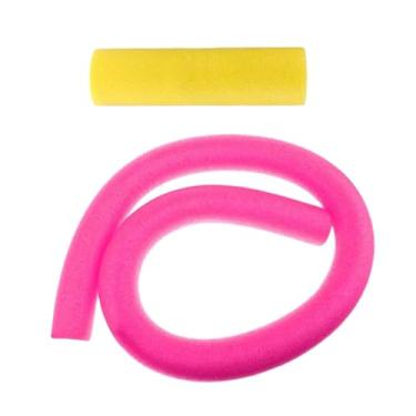 Imagem de Tachiuwa Macarrão de piscina flutuante, macarrão de piscina de 59 polegadas, jogo de água, tubo redondo de espuma com junta de conexão para crianças e adultos, Rosa Sólido