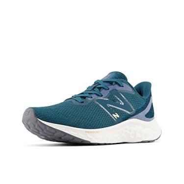 Imagem de New Balance Tênis de corrida feminino Fresh Foam Arishi V4 antiderrapante, Sal marinho e oceano profundo, 5.5